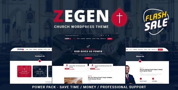 Zegen – Best Church WordPress Theme by  zozothemes