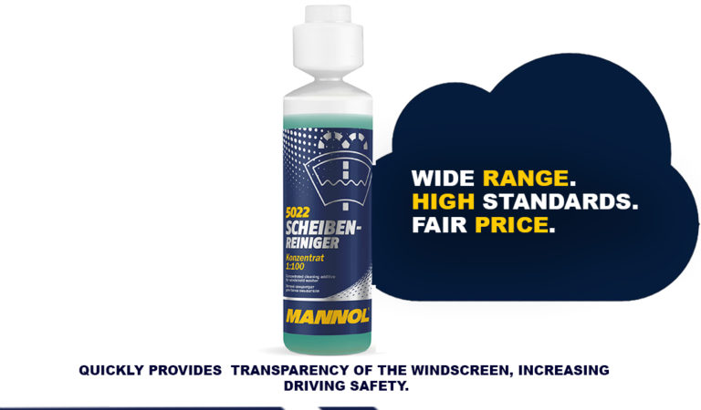 MANNOL – Scheiben-Reiniger is a highly efficient concentrated winter wiper for use in the washer tank.