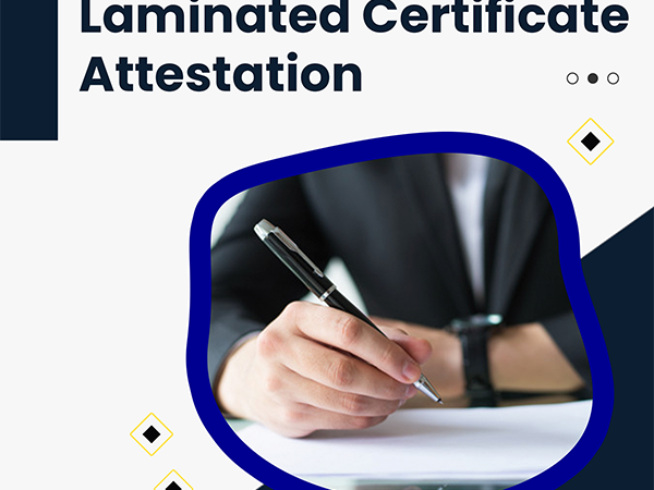 Laminated Certificate Attestation