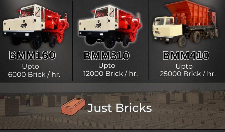 Mobile brick making machines